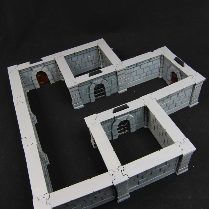3D Printable Modular Fantasy Dungeon by Silveraxesmodeling