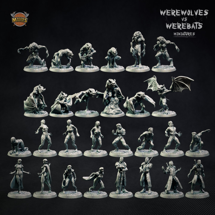 WerewolvesVSWerebats Kickstarter Full Set image