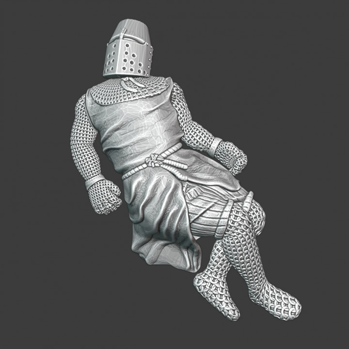 Dead crusader knight image
