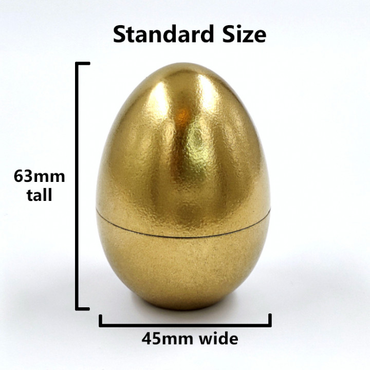 Simple Hollow Threaded Easter Egg - Great for Hiding Prizes! image