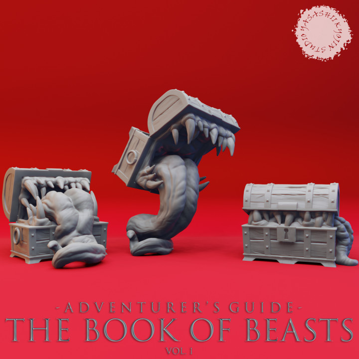Mimic Bundle - Book of Beasts - Tabletop Miniatures (Pre-Supported) image