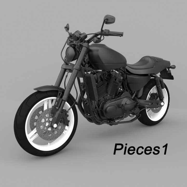 Sportster Motorcycle Ready to Print image