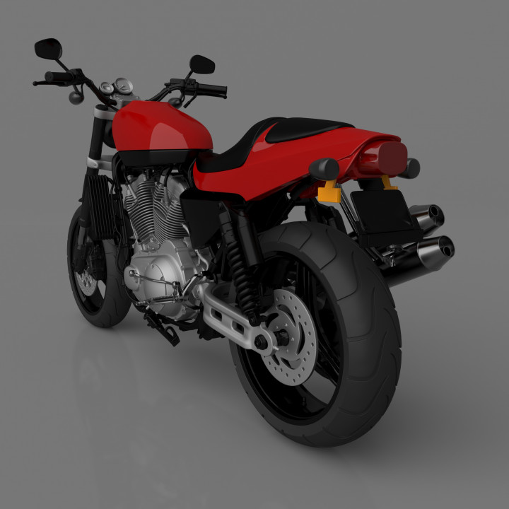 Sportster Motorcycle Ready to Print image