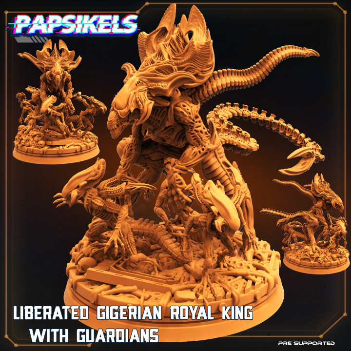 LIBERATED GIGERIAN ROYAL KING WITH GUARDIANS image