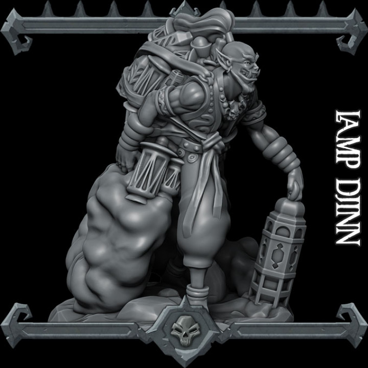 3D Printable Lamp Djinn by RocketPigGames