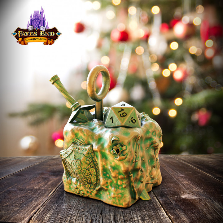 Gelatinous Cube Ornament - SUPPORT FREE! image