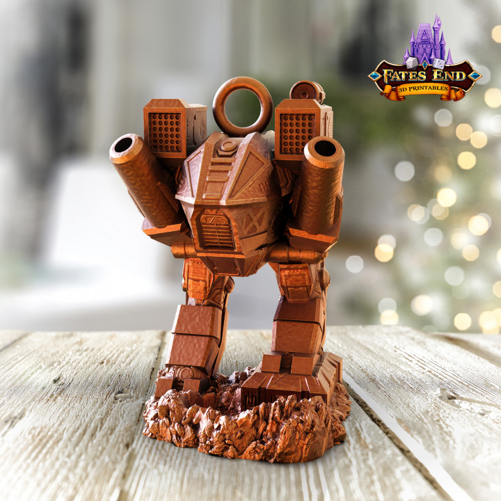 Battle Mech Ornament - SUPPORT FREE!