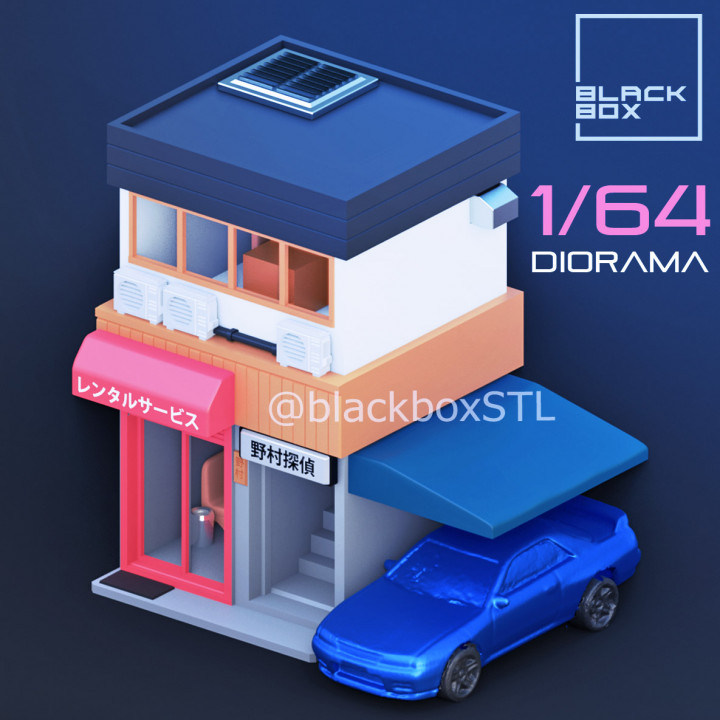 DIORAMA 1-64th scale - Commercial Building 01 image