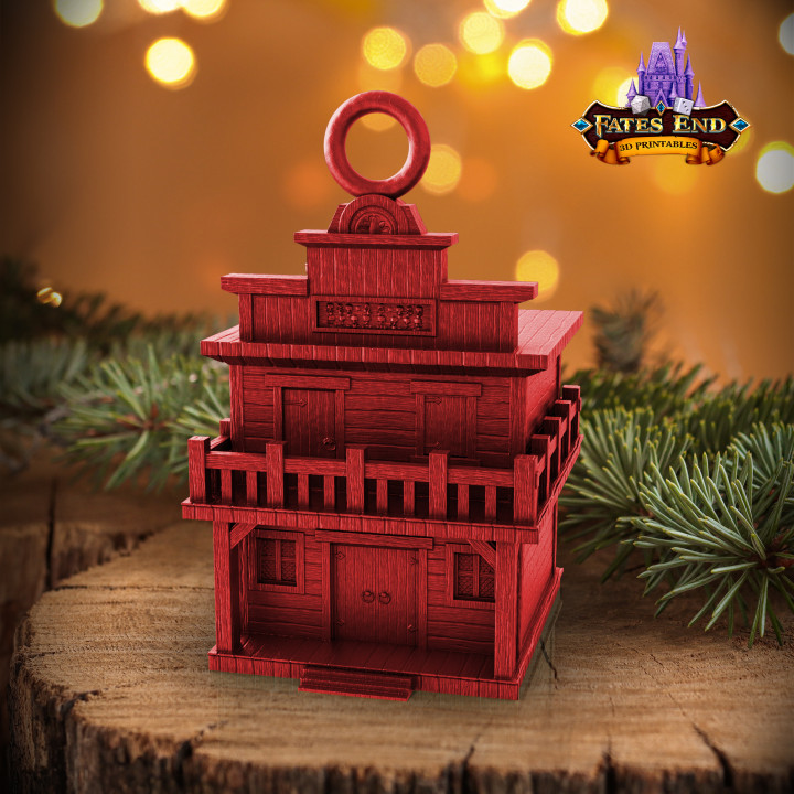 Zombified Ghost Town Ornament - SUPPORT FREE!