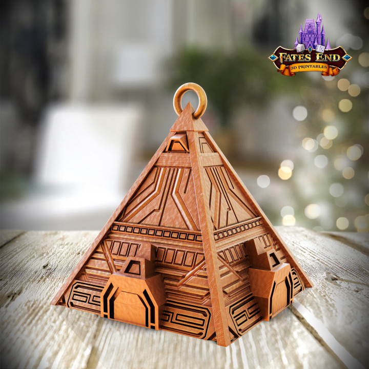 Alien Pyramid Ornament - SUPPORT FREE! image