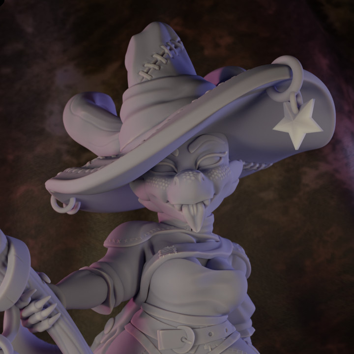 3D Printable Kobold Astrology Witch by Jigglystix