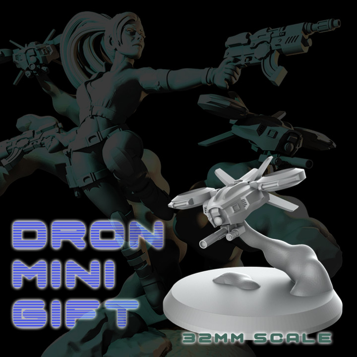 Dron Robot for Sci-Fi Boardgames and RPG image