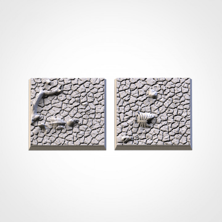 Cracked Desert Bases (Square) image