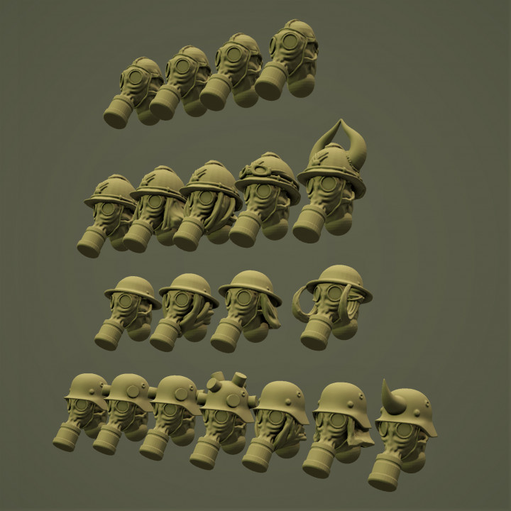 Grim WW1 Heads image