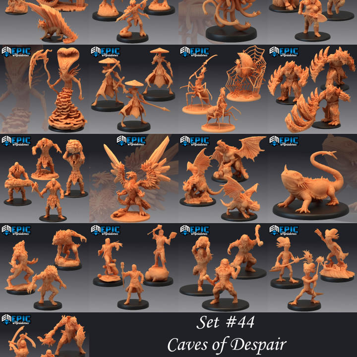 Caves of Despair Set / Underground Cave Encounter Collection / Pre-Supported image