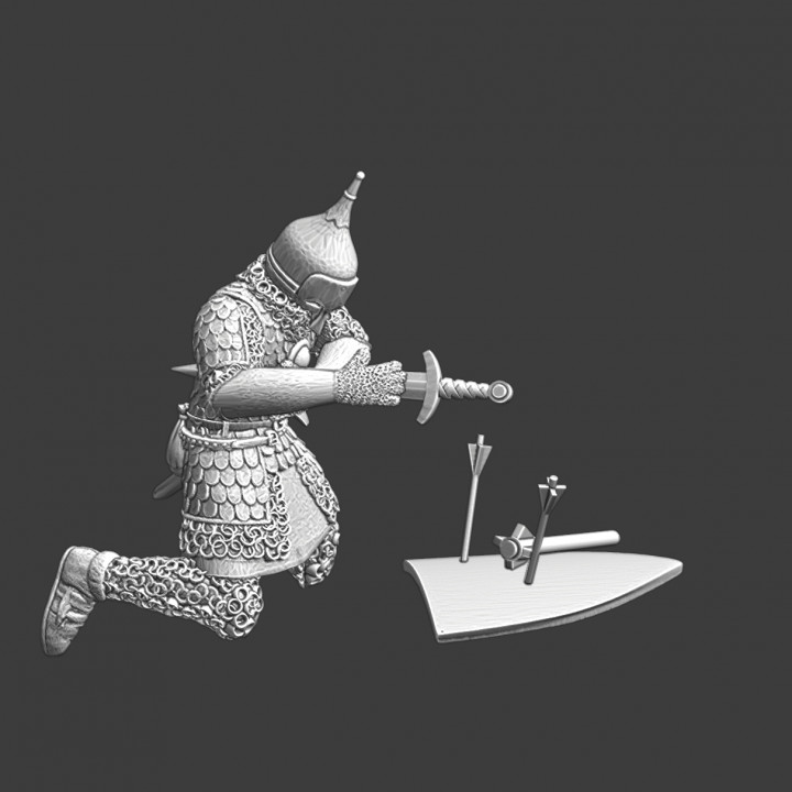 3D Printable Medieval wounded Russian Knight - kneeling by Northern ...