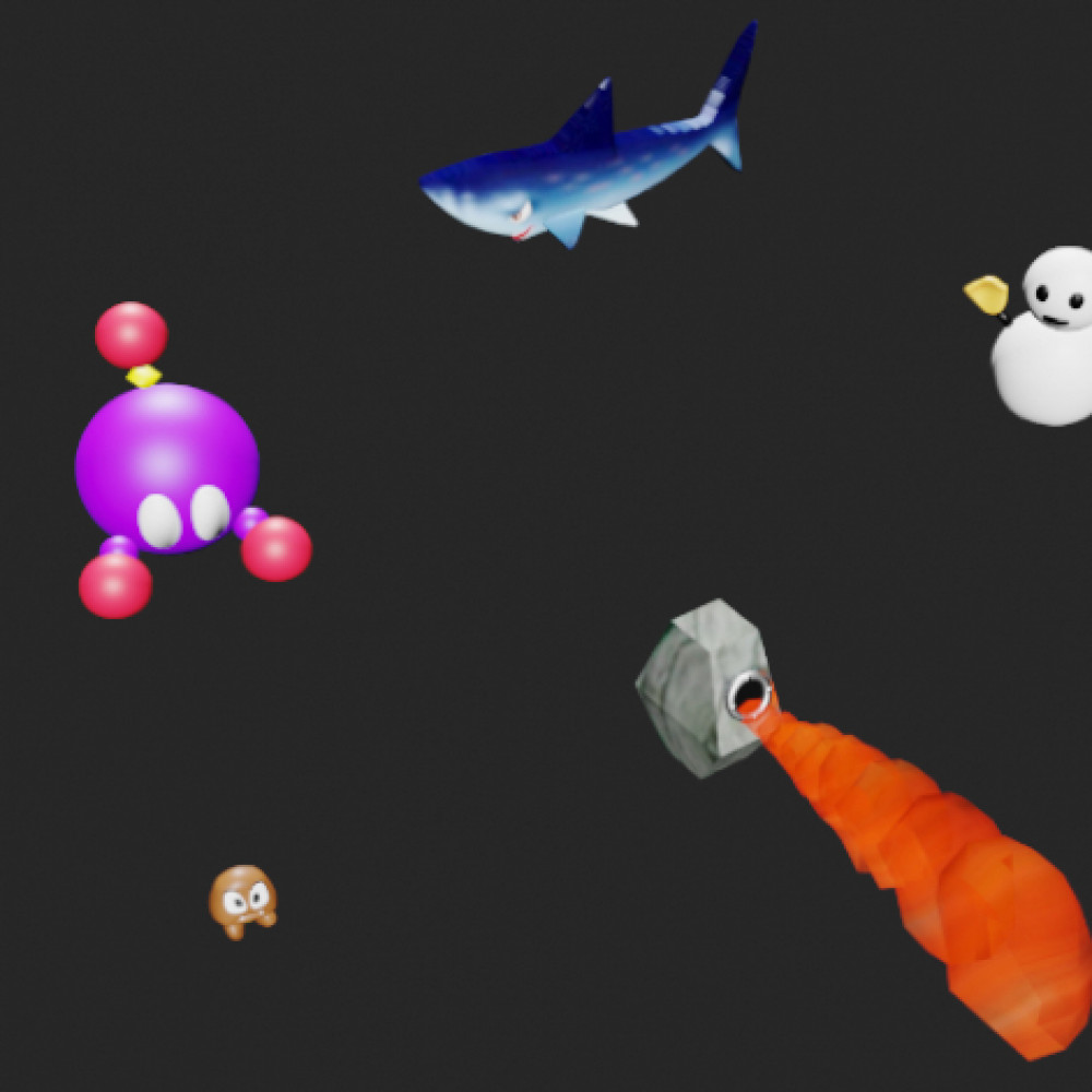 3D Printable Mario 64 Enemies Collection (Part 4) by Minty Fries