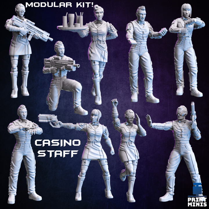Casino and Bar Staff (modular) - Broken Chip Collection image