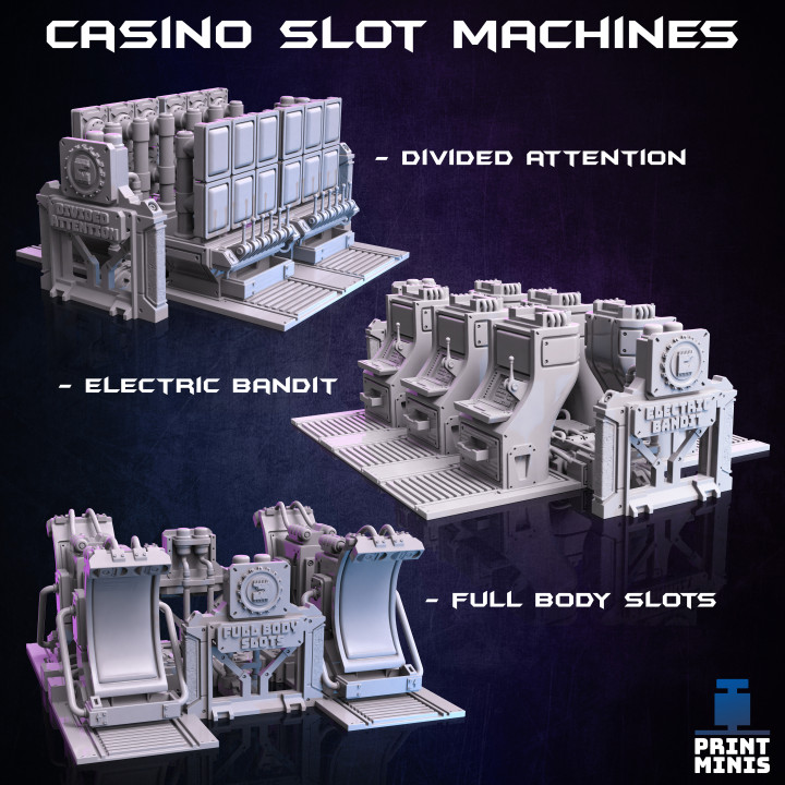 Casino Games - Slot Machines x3 - Broken Chip Collection image
