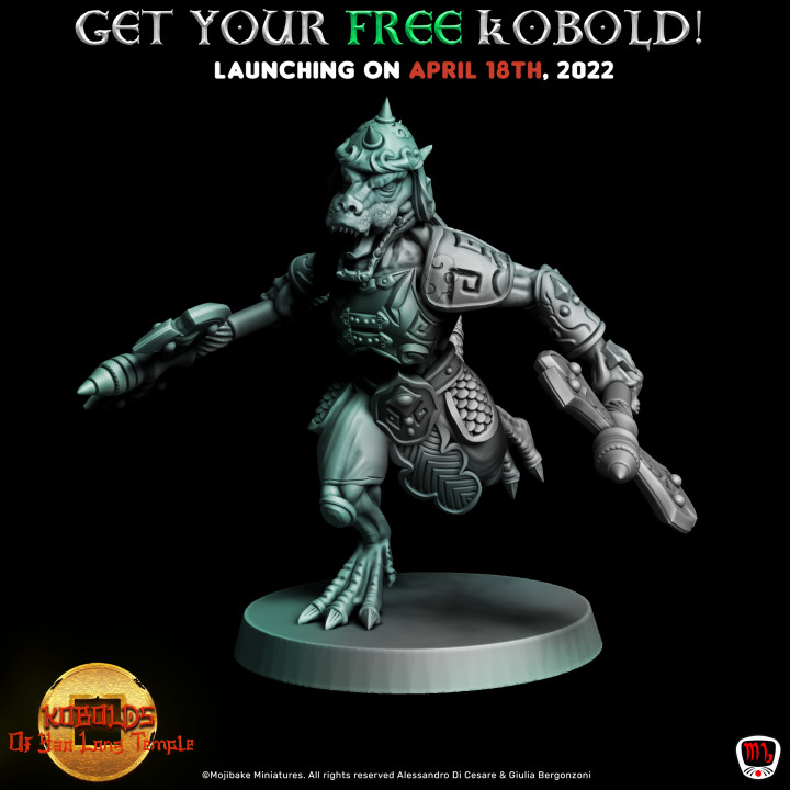 FREE Warrior Kobold; Guardian Of The Temple image