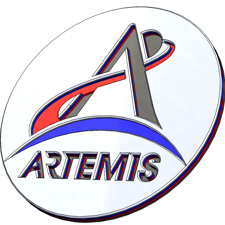 Nasa Artemis coaster image