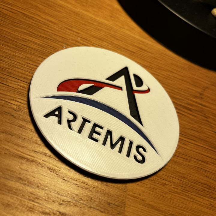 Nasa Artemis coaster image