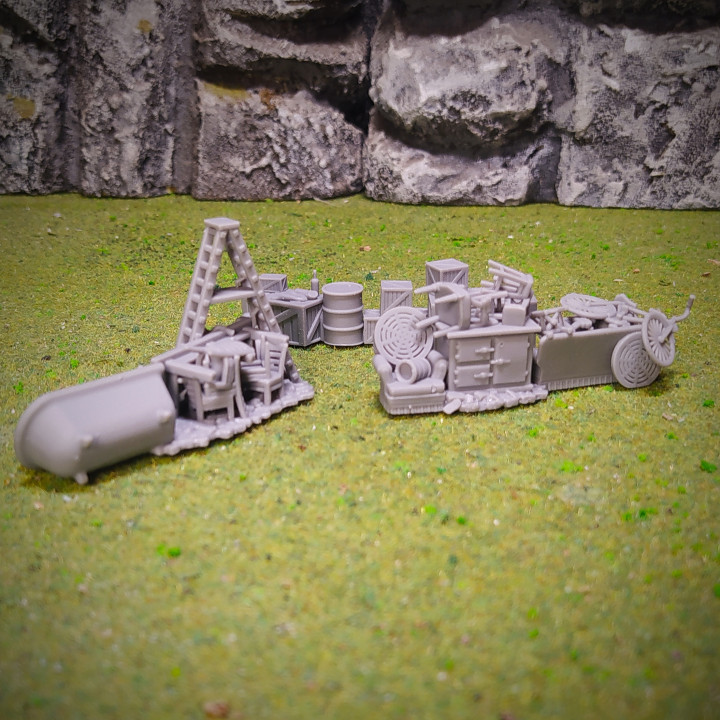 WW2 Scatter terrains X6 - 28mm for wargame image