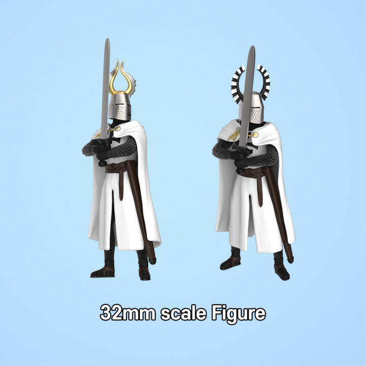 the Teutonic Knight Bust & Great Helm with a figure image