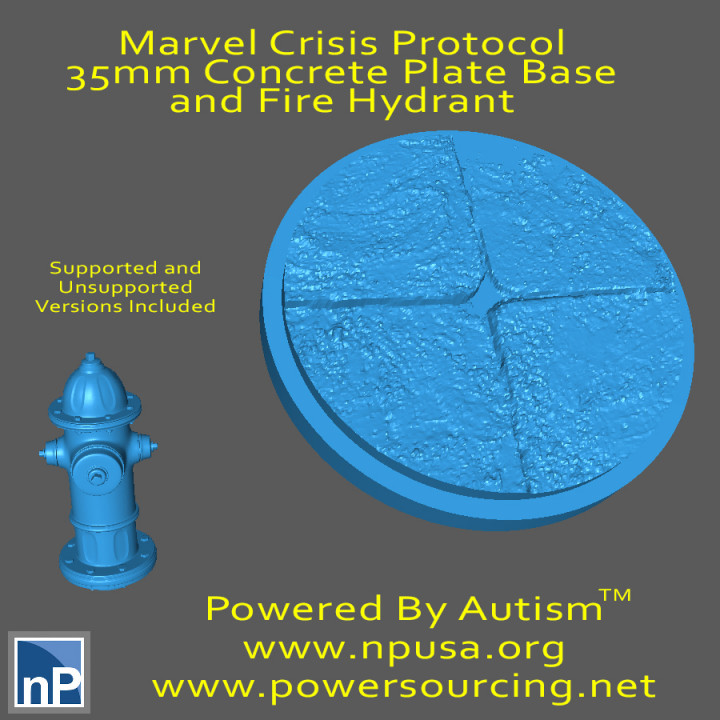 Marvel Crisis Protocol Base and Fire Hydrant image