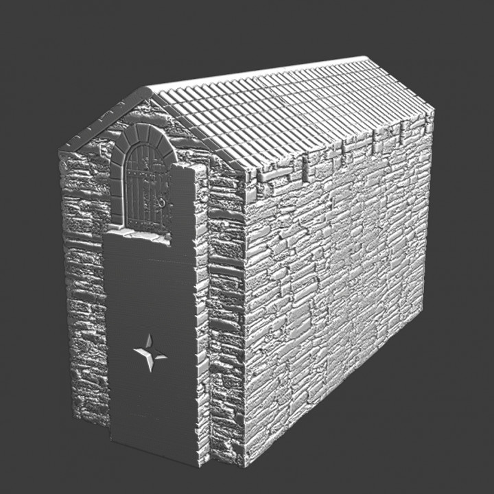 Medieval heavy wall section - Modular Castle System image