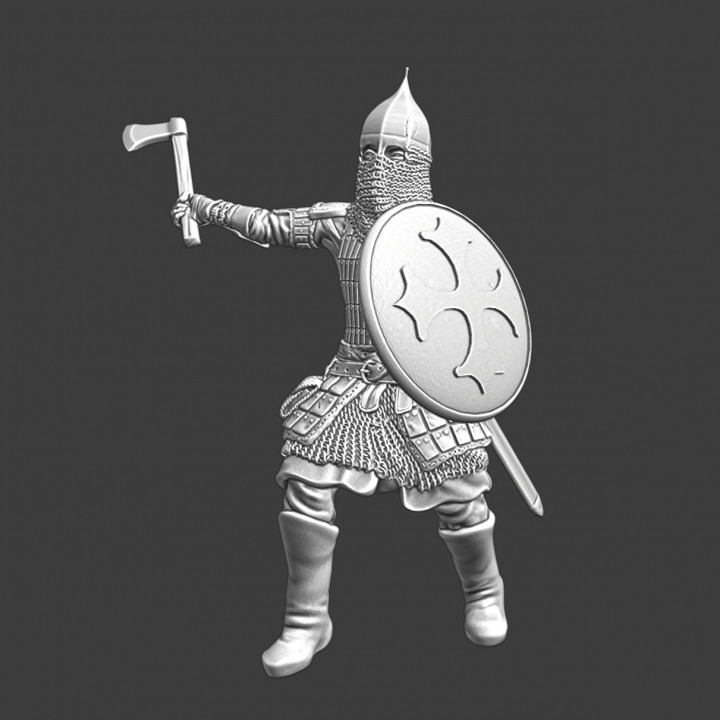 Medieval Novgorod axe fighter image