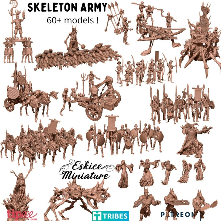 Skeleton Army 60+ models - 28mm image