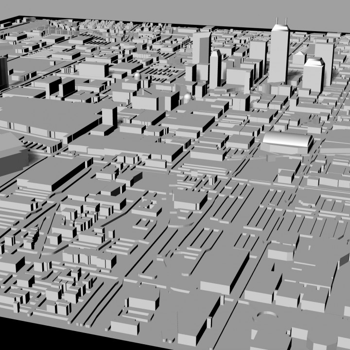 3D Indianapolis | Digital Files | 3D STL File | Indianapolis 3D Map | 3D City Art | 3D Printed Landmark | Model of Skyline | 3D Art image