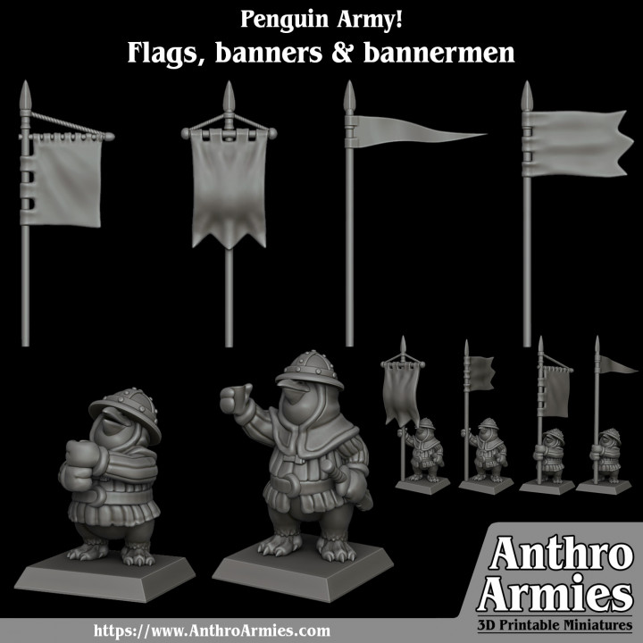 Penguin Bannermen, flags & banners image