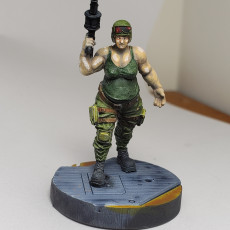 Picture of print of SCI-FI Miniature women soldier (Model 26)