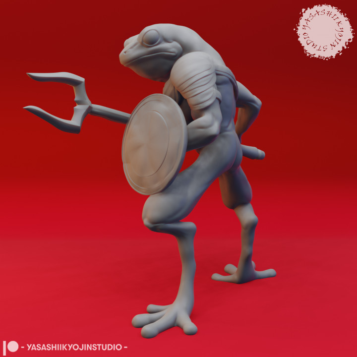 Bullywug - Tabletop Miniature (Pre-Supported) image
