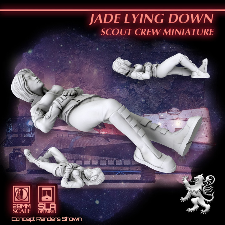 Jade Lying Down - Scout Crew Miniature image