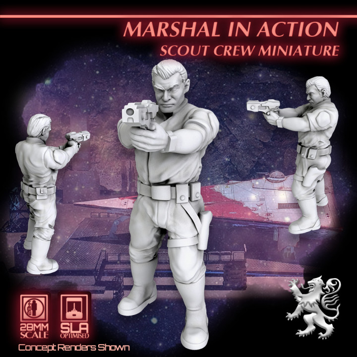 Marshal in Action - Scout Crew Miniature image