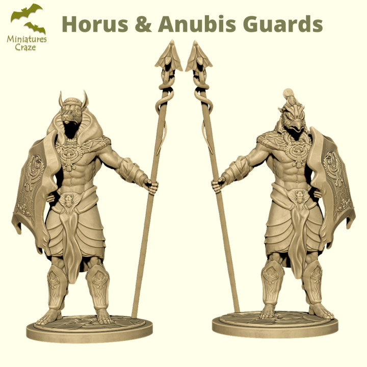 Horus & Anubis - Egyptian Guards image