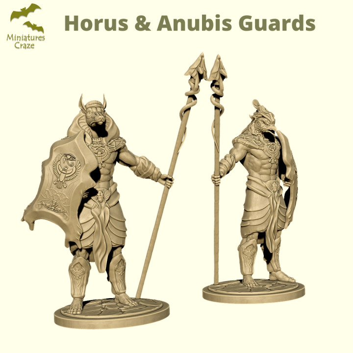 Horus & Anubis - Egyptian Guards image