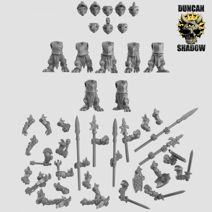 Armored Owls Multipart Kit (pre supported) image