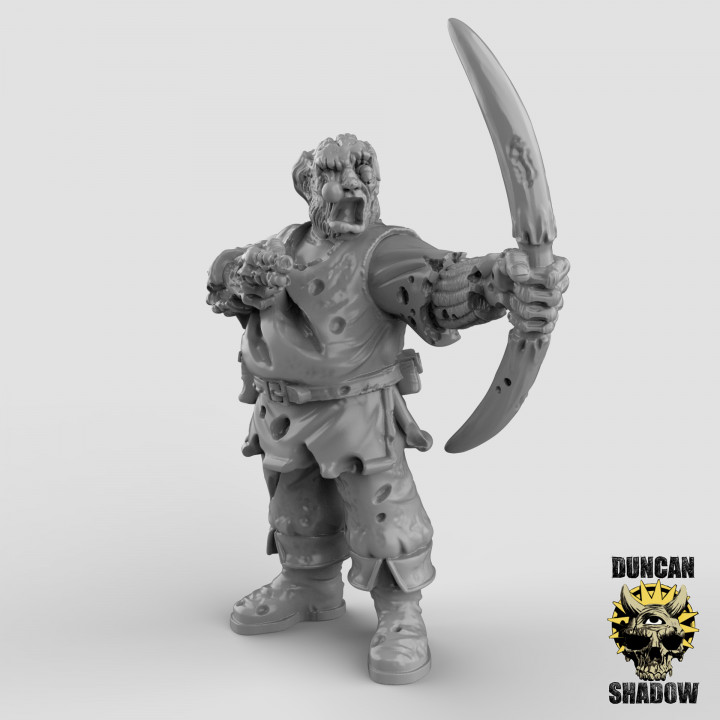 Zombie Town Guard with Bows (pre supported) image
