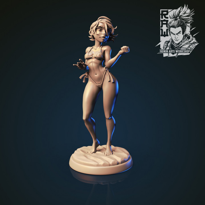 Shirley Pin Up 75mm (NSFW version) Pre-Supported image
