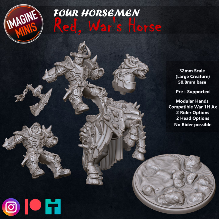 WP - Four Horsemen - Red, War's Horse image