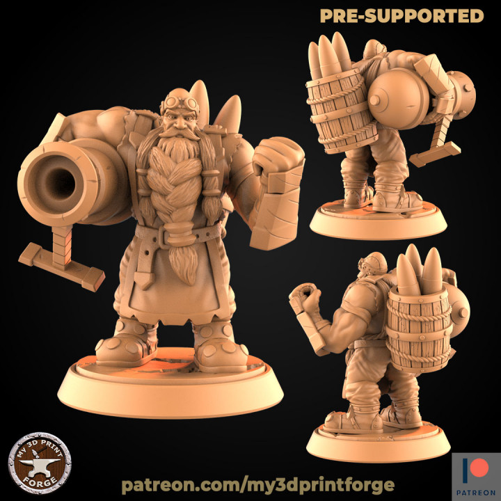 Dwarf with Cannon image