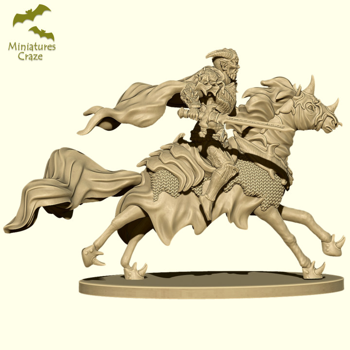 Devil Knight Mounting Horse image