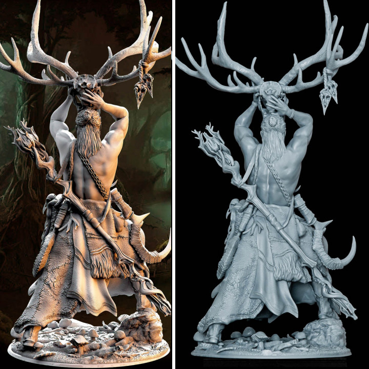 Druid Wappellious 1-12 scale PRESUPPORTED image
