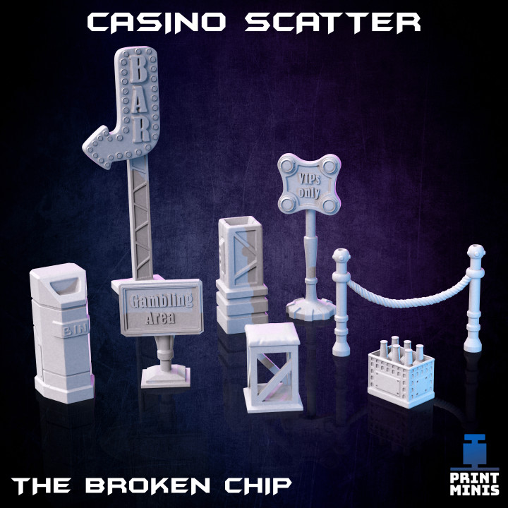 The Broken Chip Collection - drink away your troubles and gamble all your coins! image