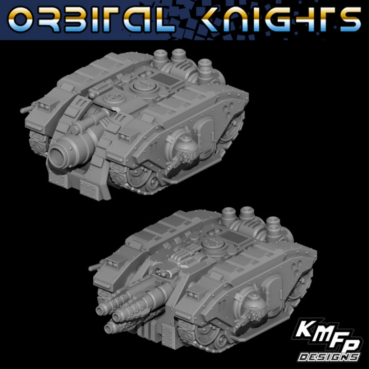 Orbital Knights - Veh3a - Siege Tanks (6-8mm) image