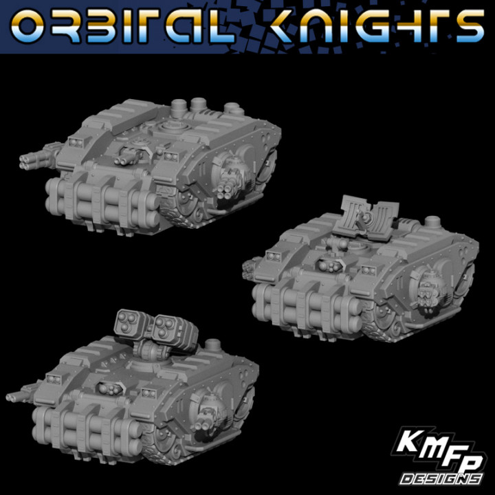 Orbital Knights - Veh4 - Heavy APCs (6-8mm) image
